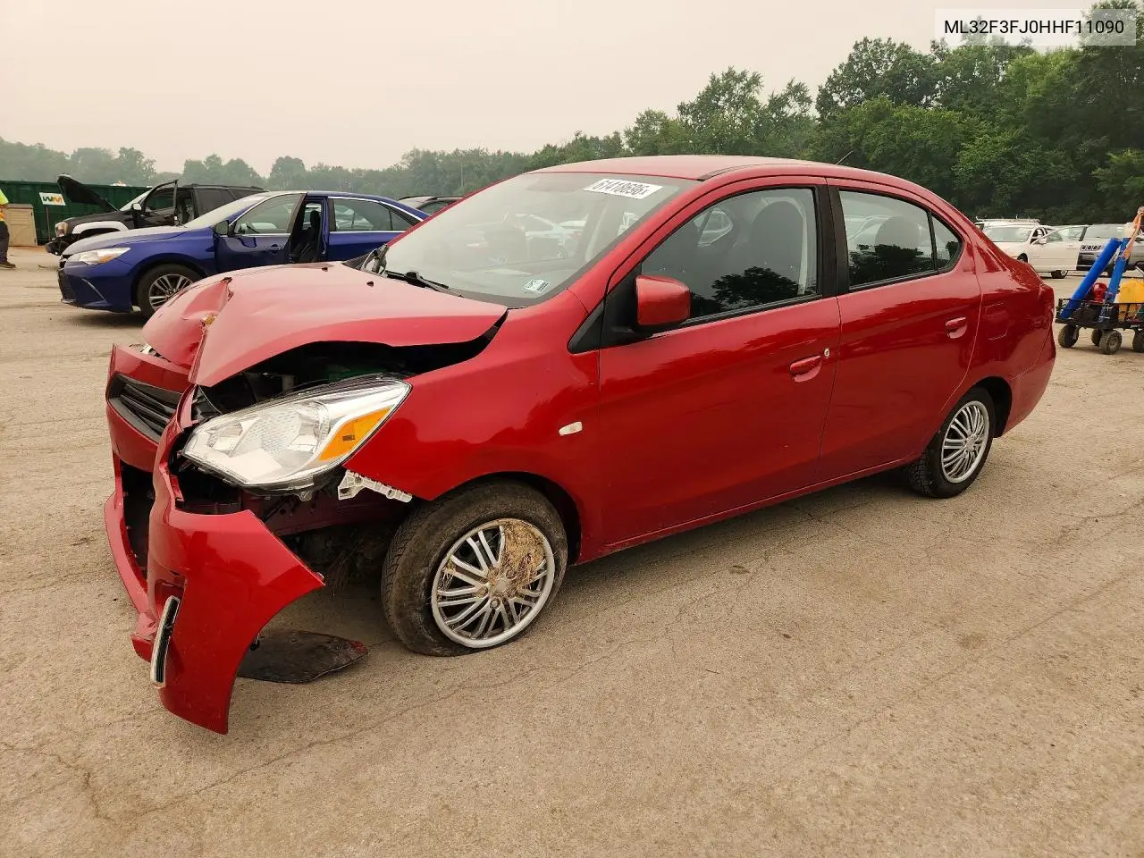 2017 Mitsubishi Mirage G4 Es VIN: ML32F3FJ0HHF11090 Lot: 61418696