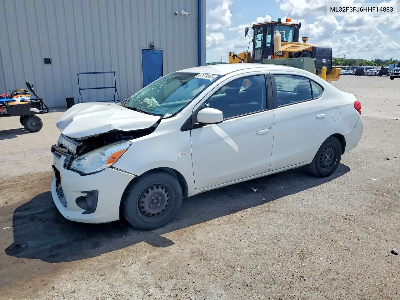 2017 Mitsubishi Mirage G4 Es VIN: ML32F3FJ6HHF14883 Lot: 61474086