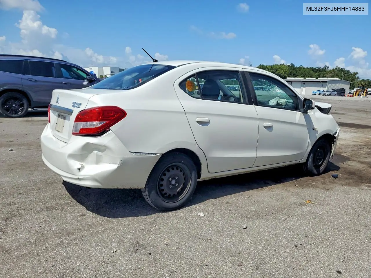 2017 Mitsubishi Mirage G4 Es VIN: ML32F3FJ6HHF14883 Lot: 61474086