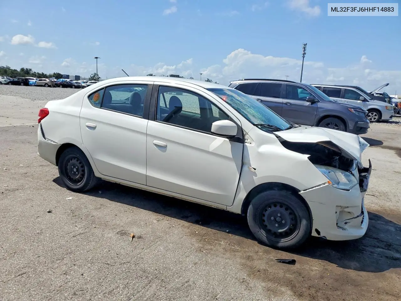 2017 Mitsubishi Mirage G4 Es VIN: ML32F3FJ6HHF14883 Lot: 61474086