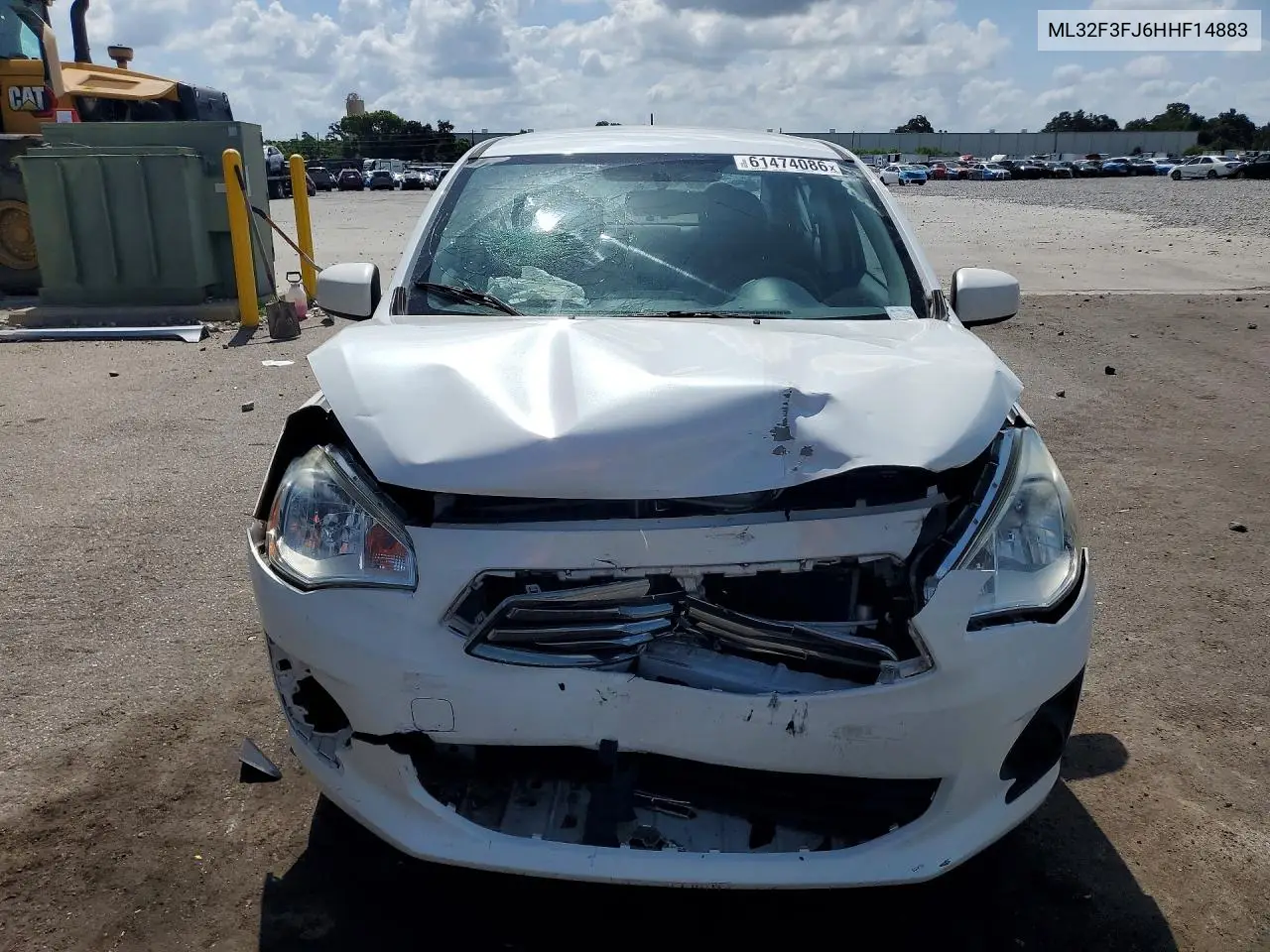 2017 Mitsubishi Mirage G4 Es VIN: ML32F3FJ6HHF14883 Lot: 61474086