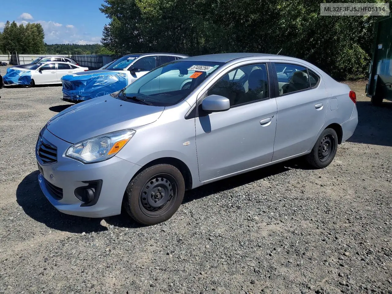 2018 Mitsubishi Mirage G4 Es VIN: ML32F3FJ5JHF05114 Lot: 57406256