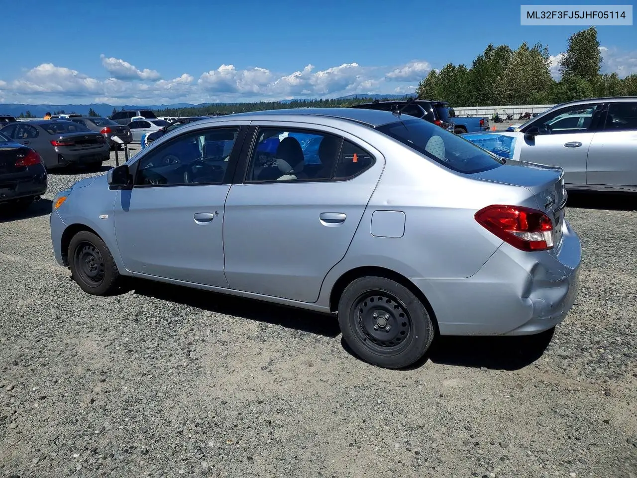 2018 Mitsubishi Mirage G4 Es VIN: ML32F3FJ5JHF05114 Lot: 57406256