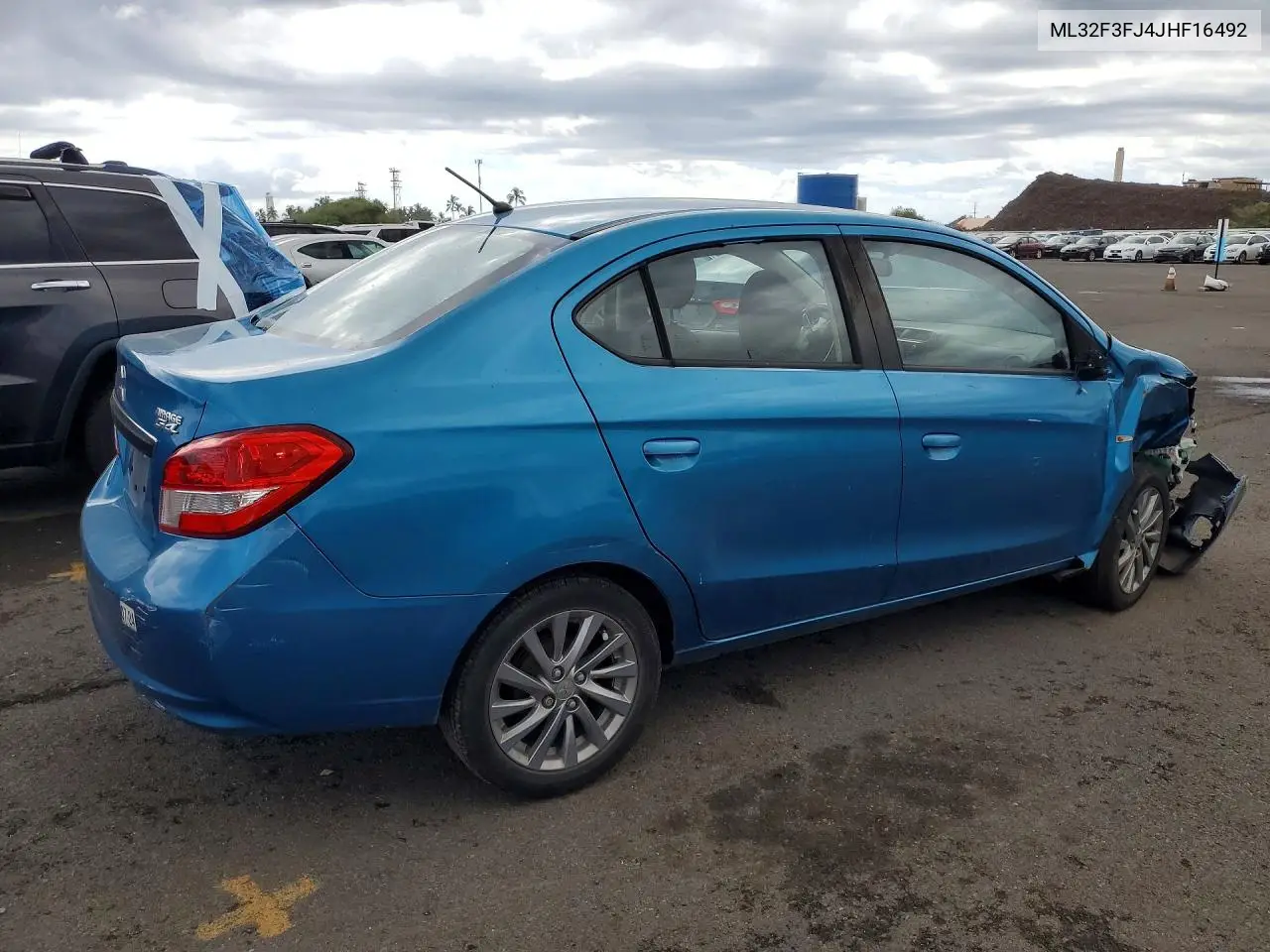 2018 Mitsubishi Mirage G4 Es VIN: ML32F3FJ4JHF16492 Lot: 57422196