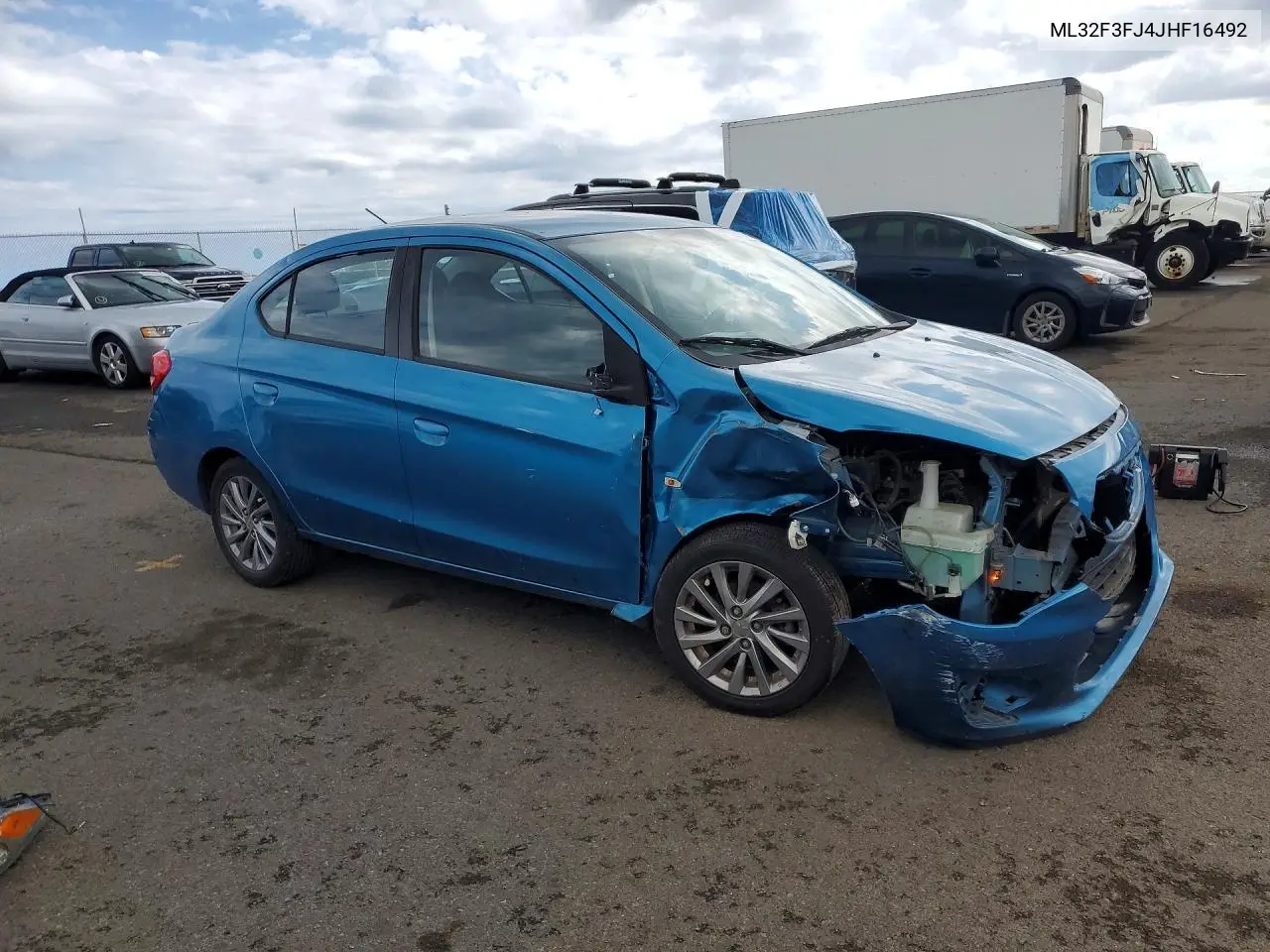 2018 Mitsubishi Mirage G4 Es VIN: ML32F3FJ4JHF16492 Lot: 57422196