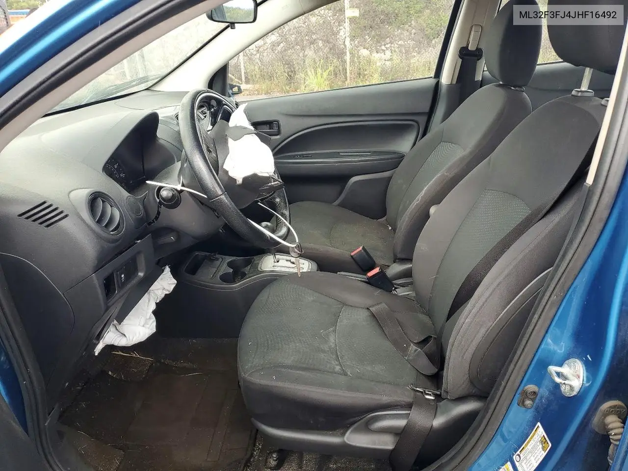 2018 Mitsubishi Mirage G4 Es VIN: ML32F3FJ4JHF16492 Lot: 57422196