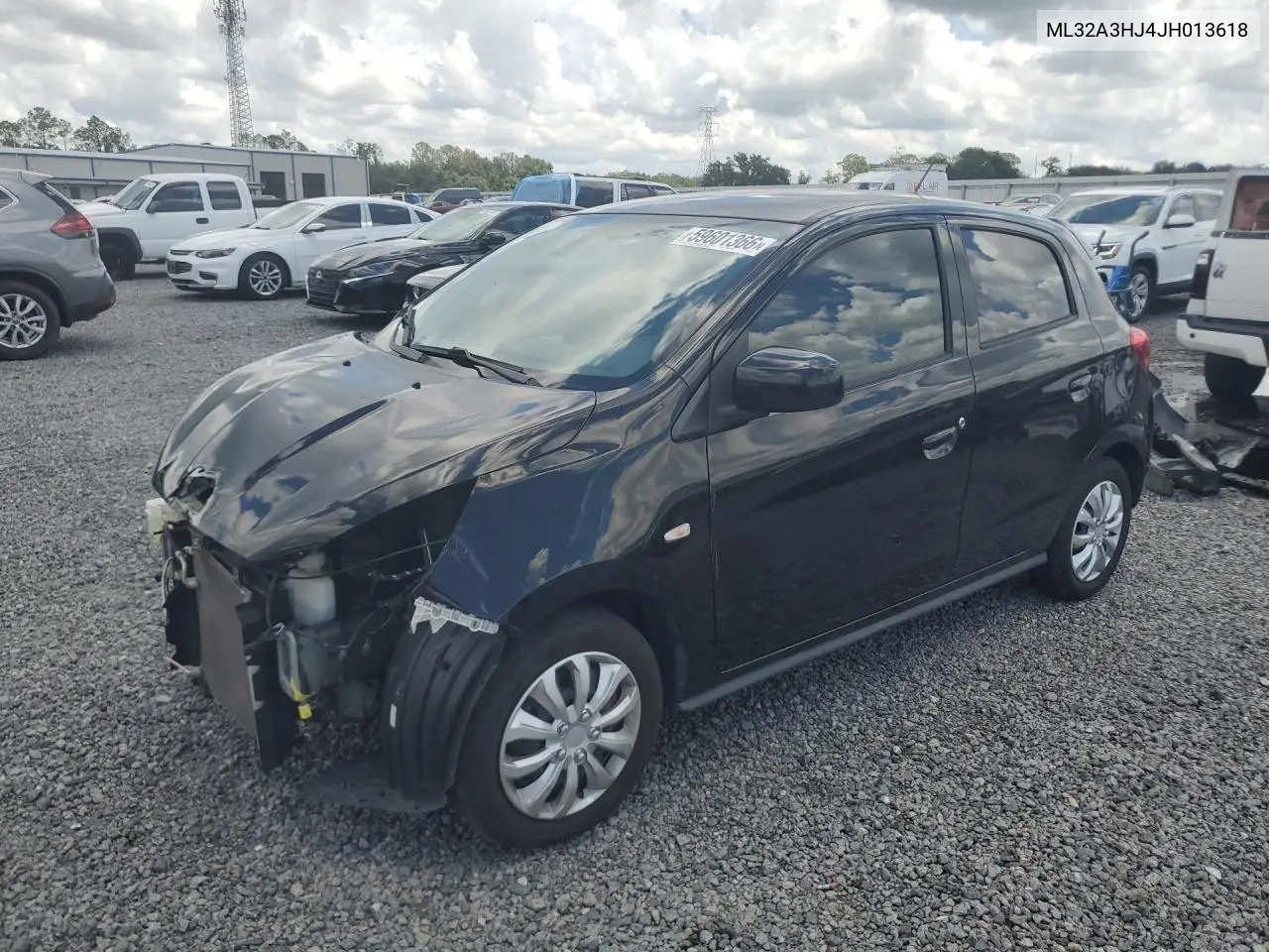 2018 Mitsubishi Mirage Es, Le VIN: ML32A3HJ4JH013618 Lot: 59601366