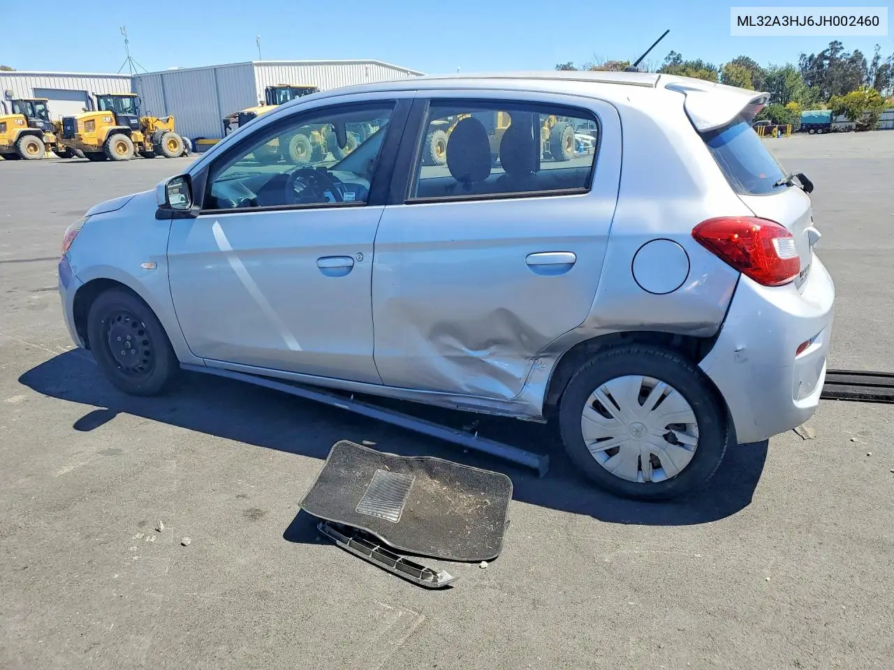 2018 Mitsubishi Mirage Es VIN: ML32A3HJ6JH002460 Lot: 60138016