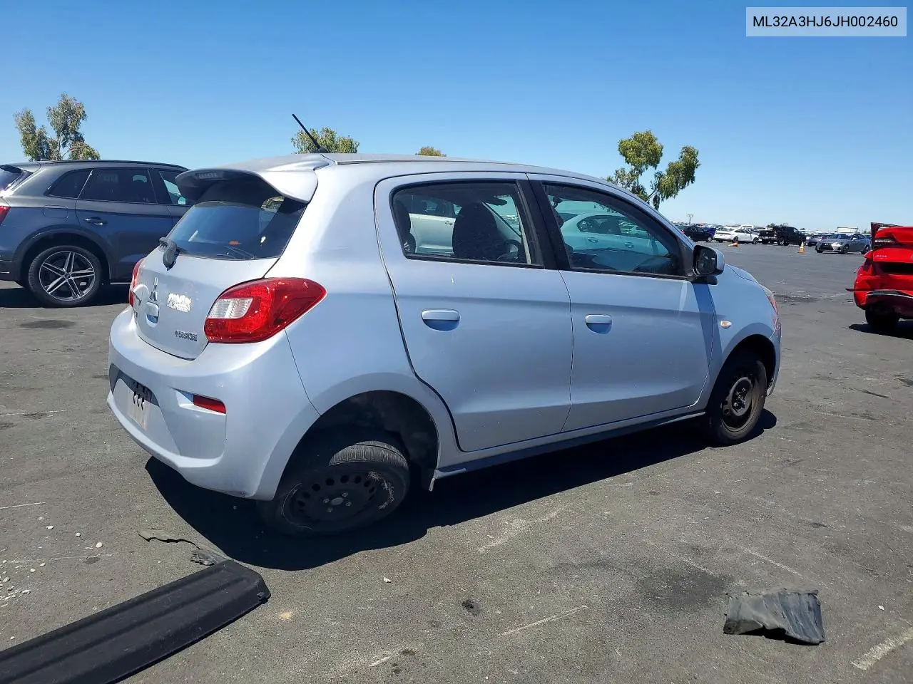 2018 Mitsubishi Mirage Es VIN: ML32A3HJ6JH002460 Lot: 60138016