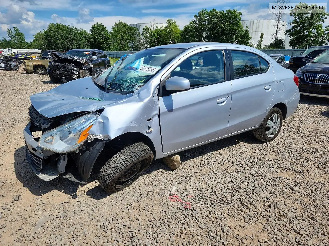 2018 Mitsubishi Mirage G4 Es VIN: ML32F3FJ5JHF14394 Lot: 60326826