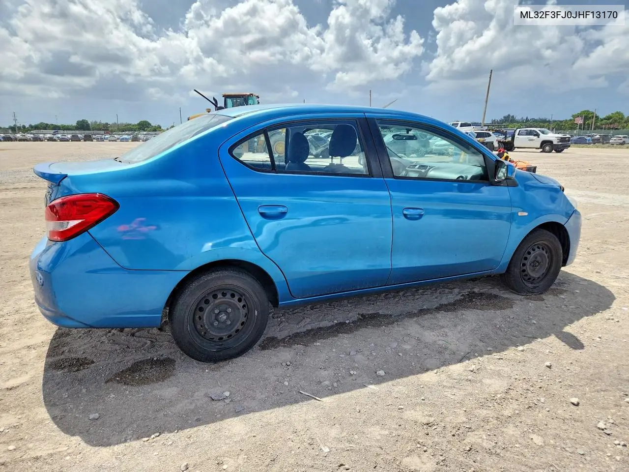 2018 Mitsubishi Mirage G4 Es VIN: ML32F3FJ0JHF13170 Lot: 60758416