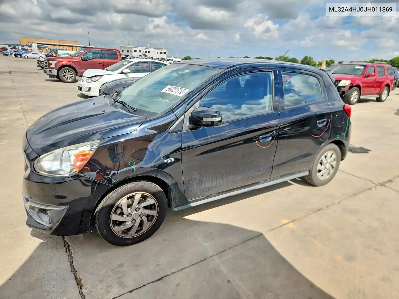 2018 Mitsubishi Mirage Se VIN: ML32A4HJ0JH011869 Lot: 60821776
