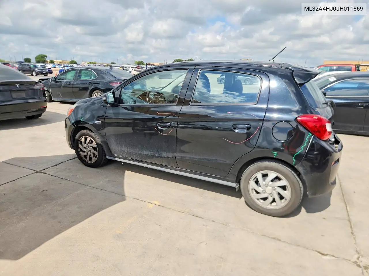 2018 Mitsubishi Mirage Se VIN: ML32A4HJ0JH011869 Lot: 60821776