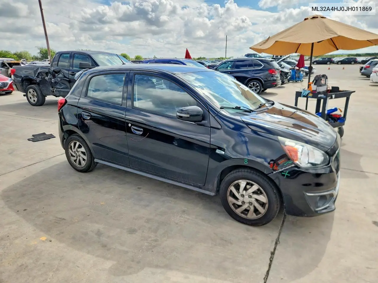 2018 Mitsubishi Mirage Se VIN: ML32A4HJ0JH011869 Lot: 60821776