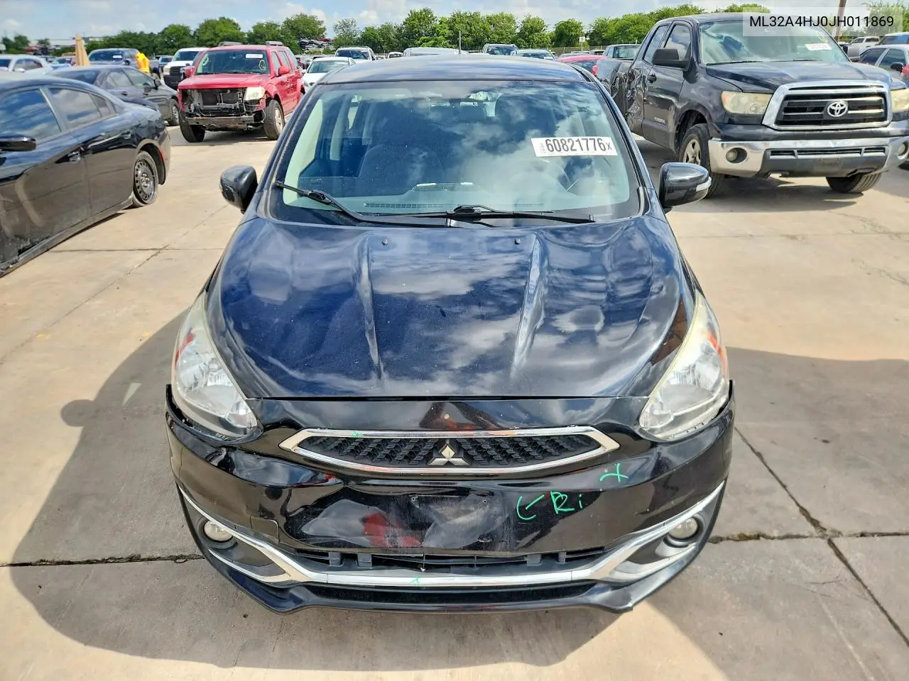 2018 Mitsubishi Mirage Se VIN: ML32A4HJ0JH011869 Lot: 60821776