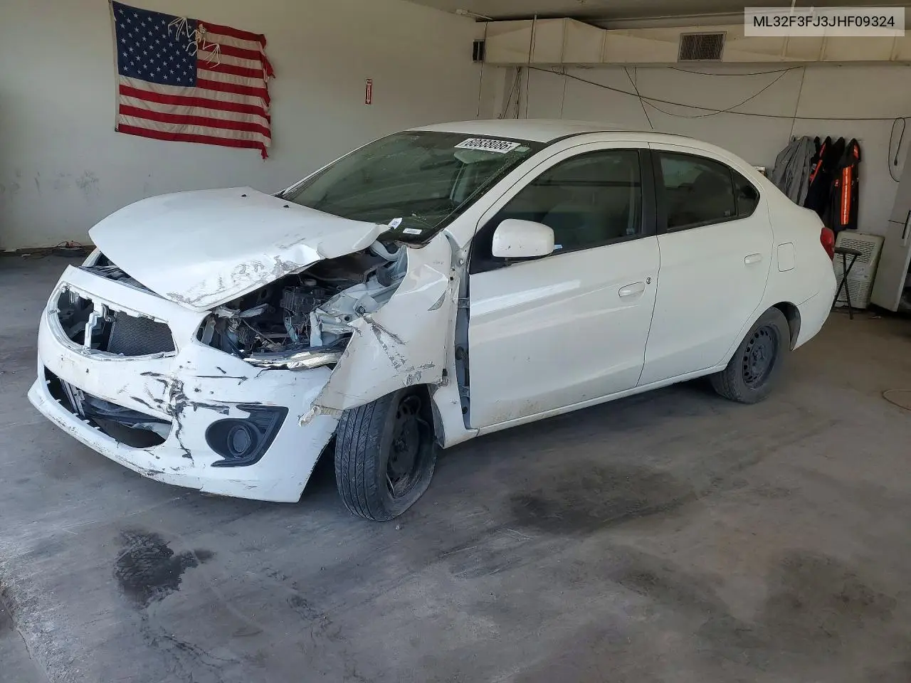 2018 Mitsubishi Mirage G4 Es VIN: ML32F3FJ3JHF09324 Lot: 60838086
