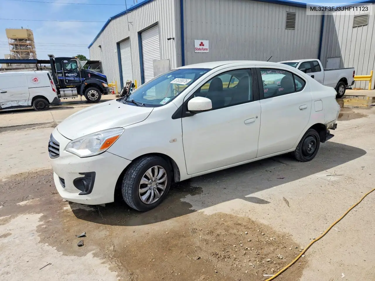 2018 Mitsubishi Mirage G4 Es VIN: ML32F3FJ3JHF11123 Lot: 61039976