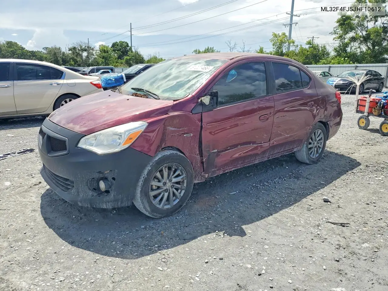2018 Mitsubishi Mirage G4 Se VIN: ML32F4FJ5JHF10612 Lot: 61201466