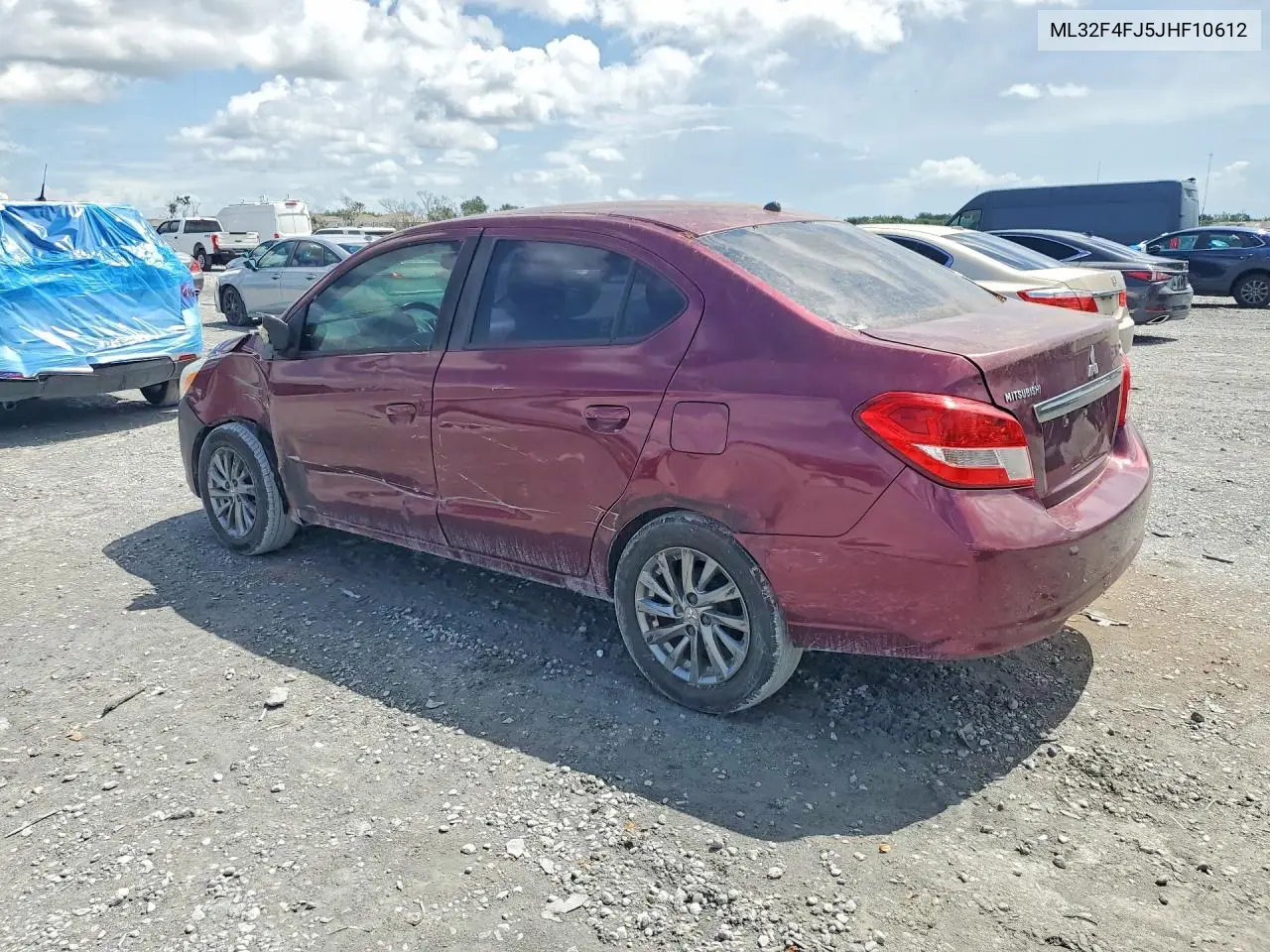 2018 Mitsubishi Mirage G4 Se VIN: ML32F4FJ5JHF10612 Lot: 61201466
