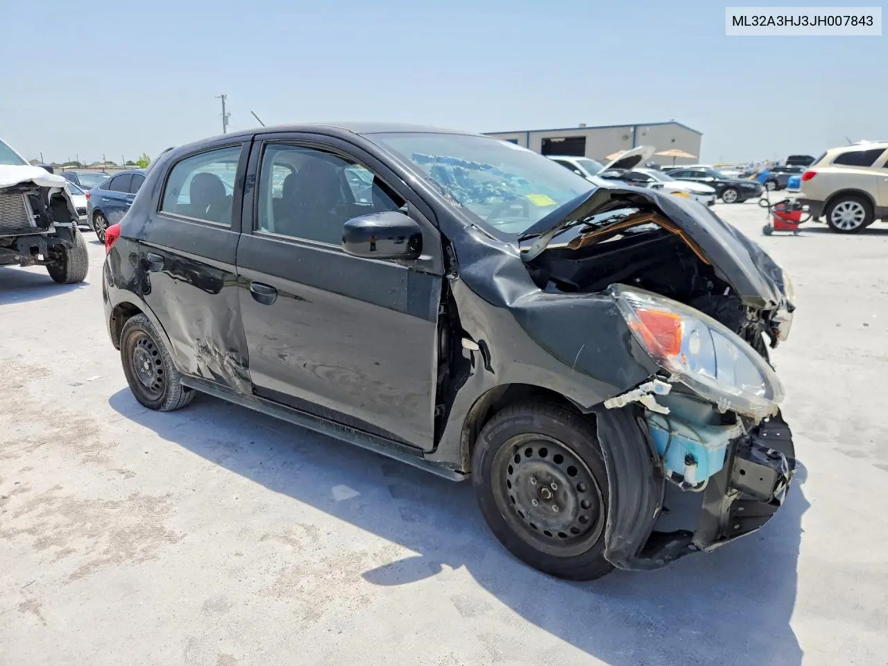 2018 Mitsubishi Mirage Es VIN: ML32A3HJ3JH007843 Lot: 85768845