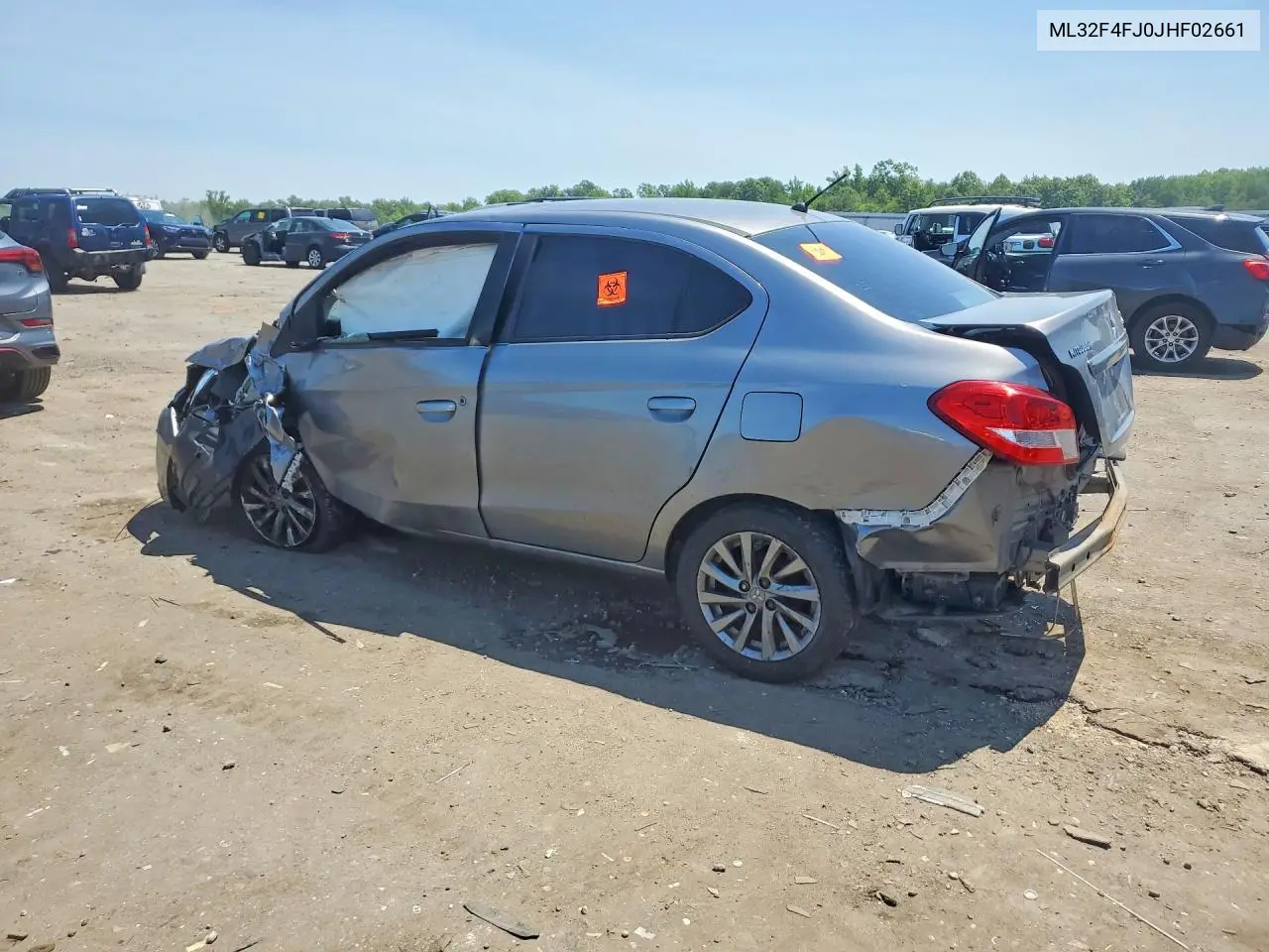 2018 Mitsubishi Mirage G4 Se VIN: ML32F4FJ0JHF02661 Lot: 85981925