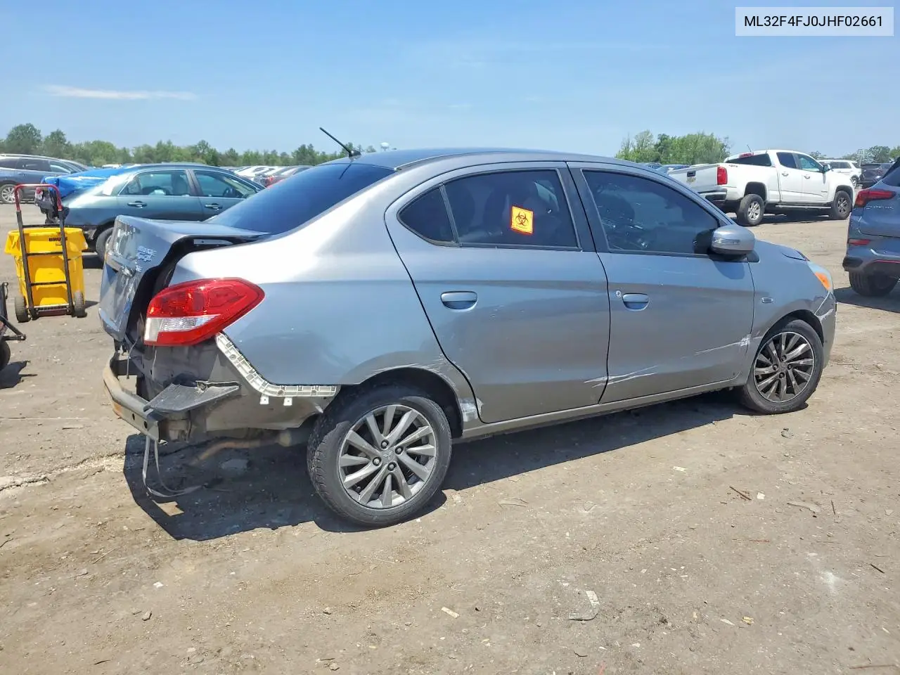2018 Mitsubishi Mirage G4 Se VIN: ML32F4FJ0JHF02661 Lot: 85981925