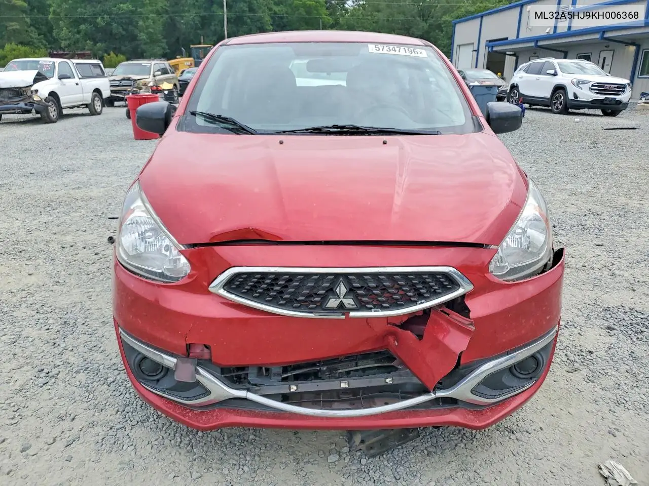 2019 Mitsubishi Mirage Le VIN: ML32A5HJ9KH006368 Lot: 57347196