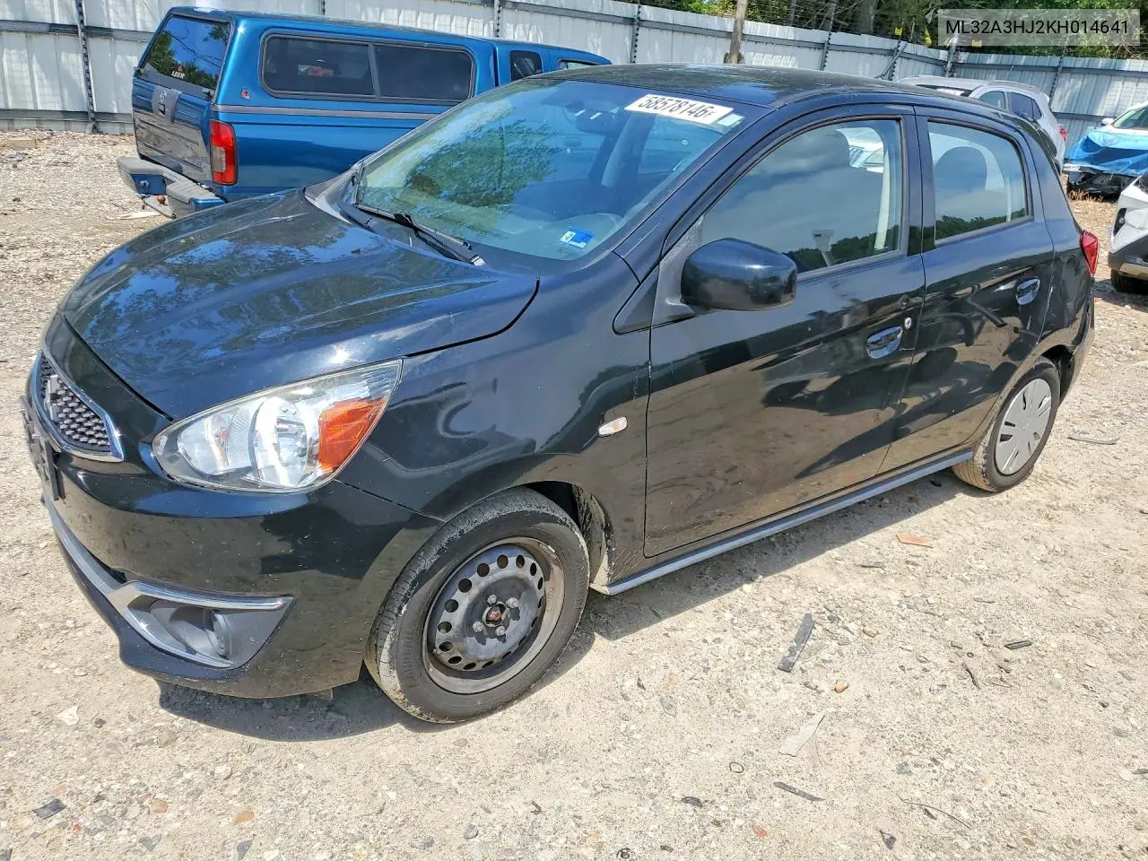 2019 Mitsubishi Mirage Es VIN: ML32A3HJ2KH014641 Lot: 58578146
