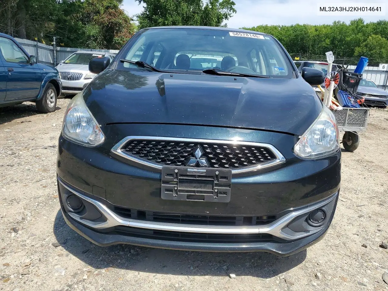 2019 Mitsubishi Mirage Es VIN: ML32A3HJ2KH014641 Lot: 58578146
