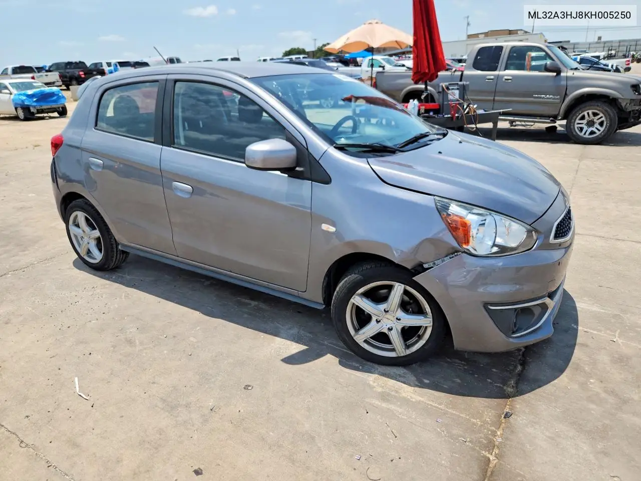2019 Mitsubishi Mirage Es VIN: ML32A3HJ8KH005250 Lot: 58645866