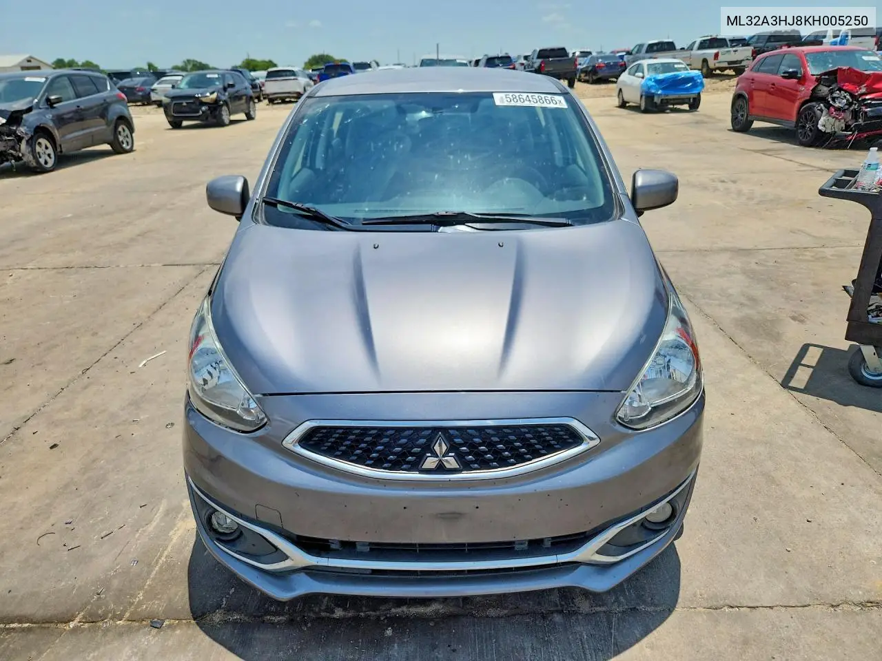 2019 Mitsubishi Mirage Es VIN: ML32A3HJ8KH005250 Lot: 58645866