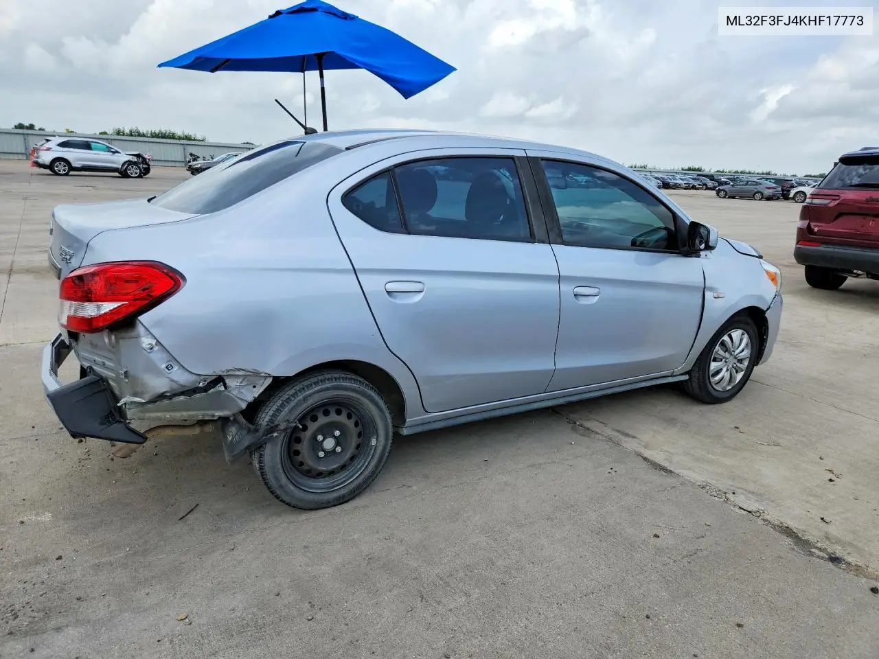2019 Mitsubishi Mirage G4 Es VIN: ML32F3FJ4KHF17773 Lot: 58836386