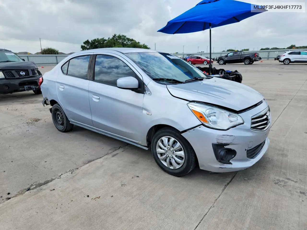 2019 Mitsubishi Mirage G4 Es VIN: ML32F3FJ4KHF17773 Lot: 58836386