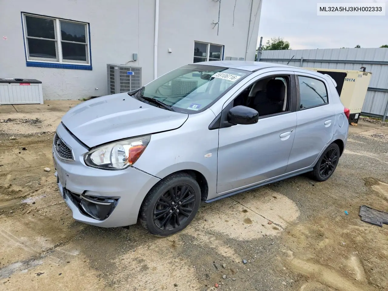 2019 Mitsubishi Mirage Le VIN: ML32A5HJ3KH002333 Lot: 59106716