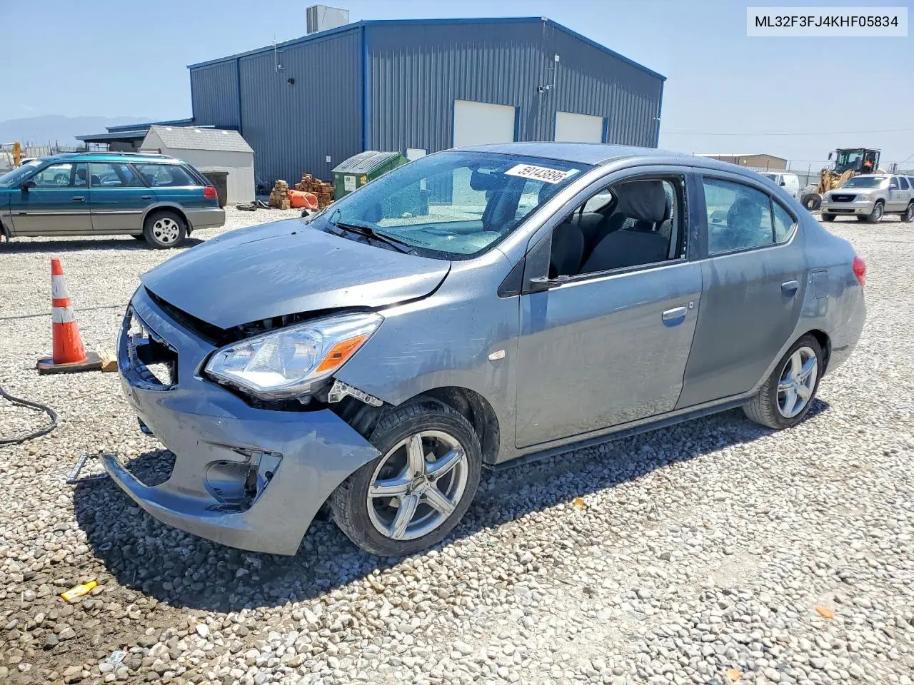 2019 Mitsubishi Mirage G4 Es VIN: ML32F3FJ4KHF05834 Lot: 59143896