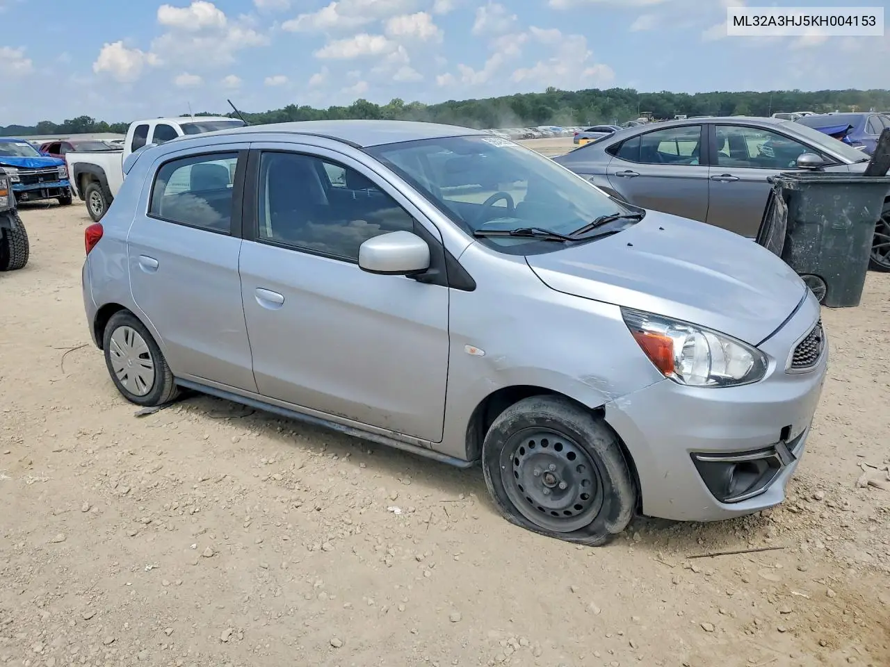 2019 Mitsubishi Mirage Es VIN: ML32A3HJ5KH004153 Lot: 59649396