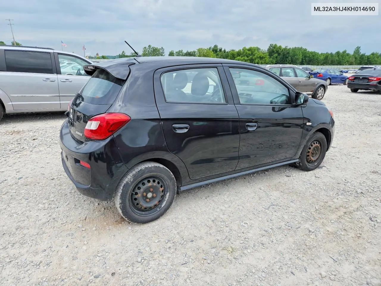 2019 Mitsubishi Mirage Es VIN: ML32A3HJ4KH014690 Lot: 60137616
