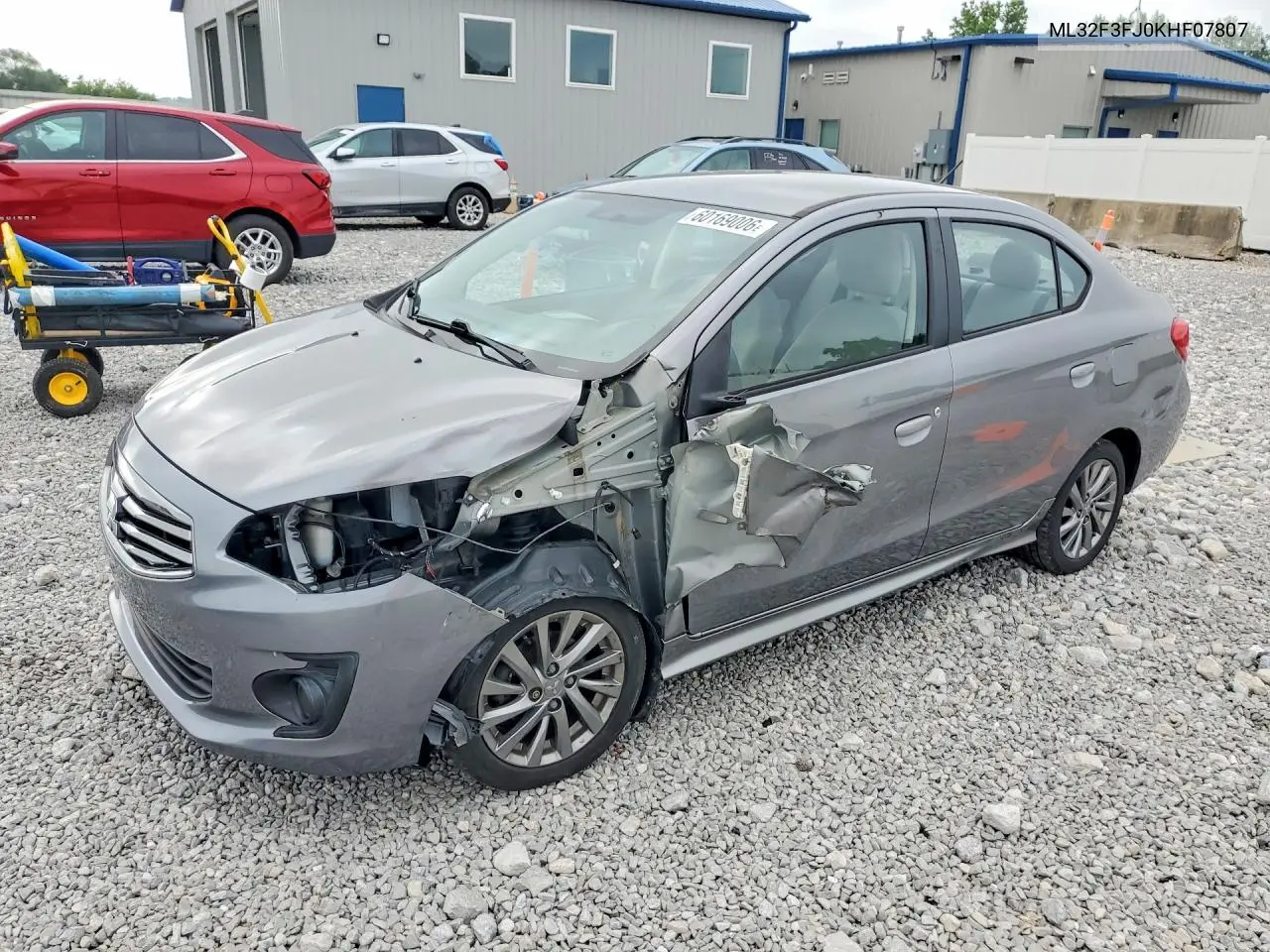2019 Mitsubishi Mirage G4 Es VIN: ML32F3FJ0KHF07807 Lot: 60169006
