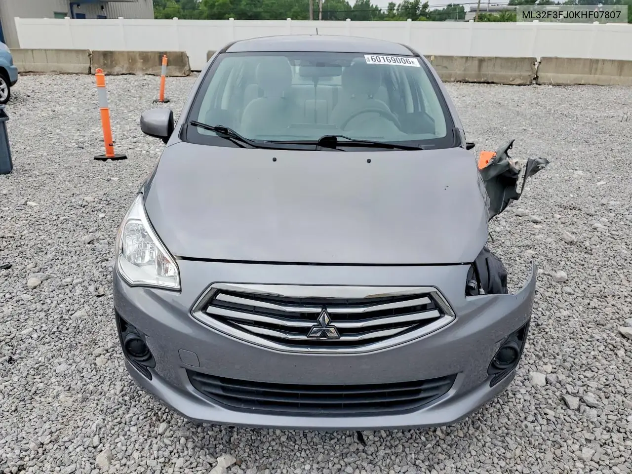 2019 Mitsubishi Mirage G4 Es VIN: ML32F3FJ0KHF07807 Lot: 60169006