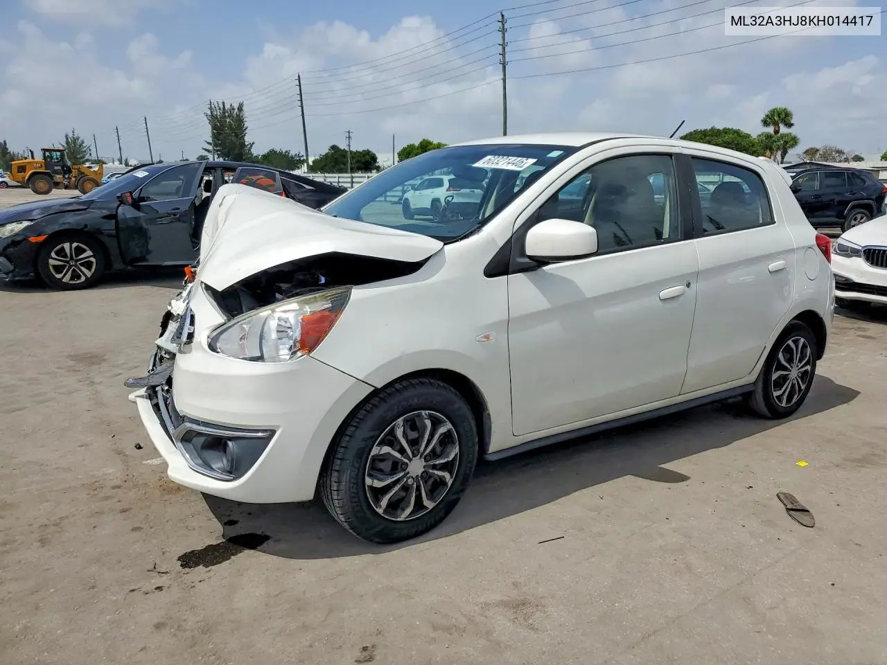 2019 Mitsubishi Mirage Es VIN: ML32A3HJ8KH014417 Lot: 60321446