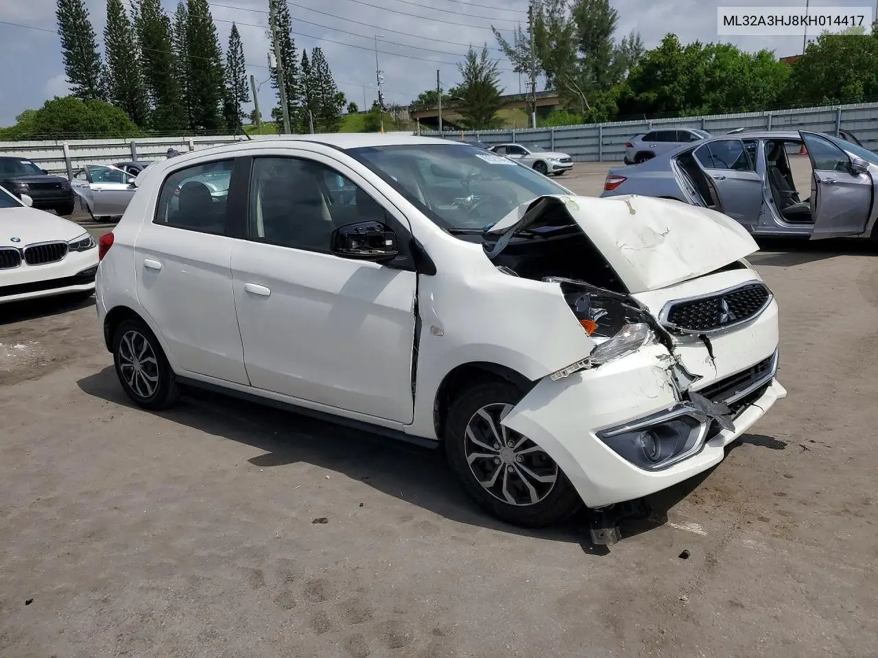 2019 Mitsubishi Mirage Es VIN: ML32A3HJ8KH014417 Lot: 60321446