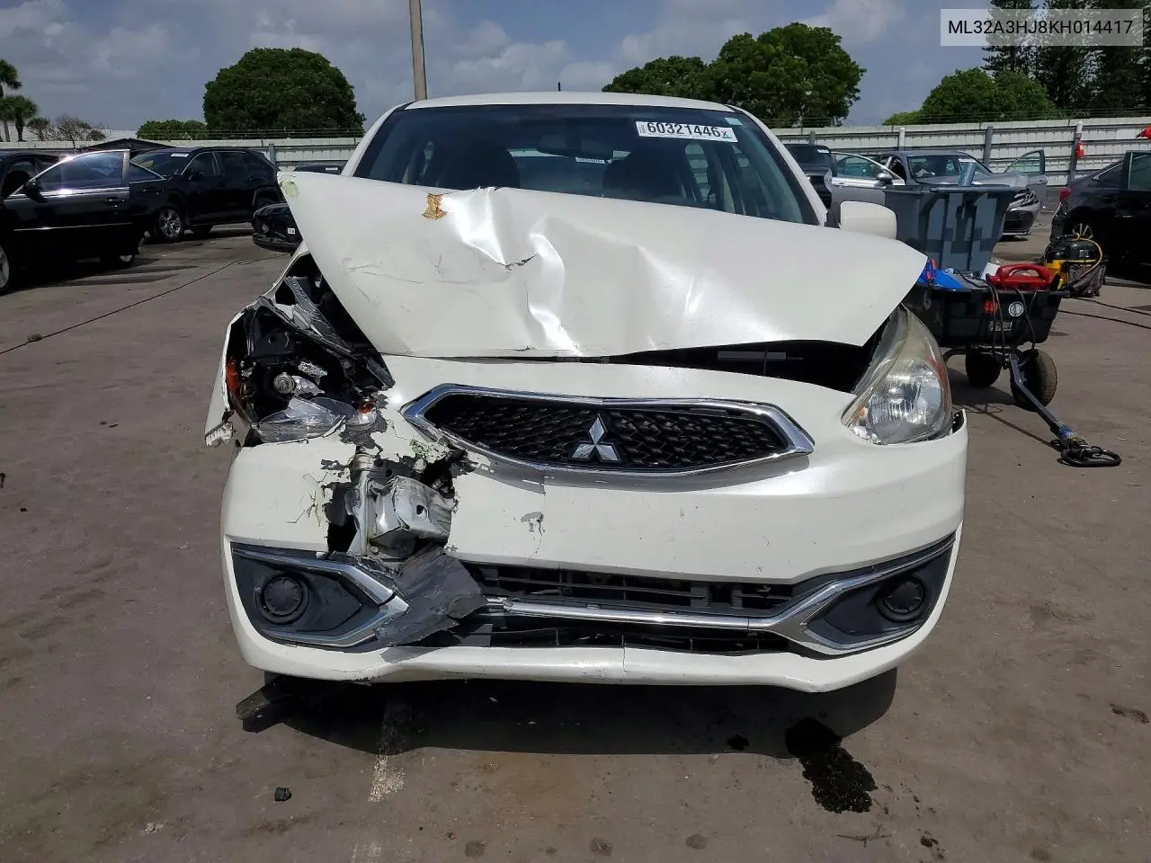 2019 Mitsubishi Mirage Es VIN: ML32A3HJ8KH014417 Lot: 60321446