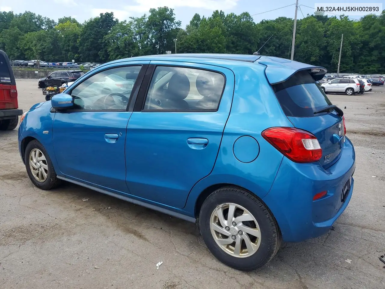 2019 Mitsubishi Mirage Se VIN: ML32A4HJ5KH002893 Lot: 60416756