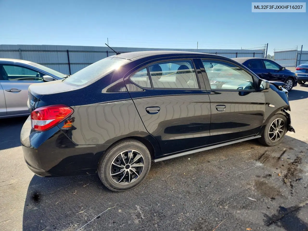2019 Mitsubishi Mirage G4 Es VIN: ML32F3FJXKHF16207 Lot: 60456826