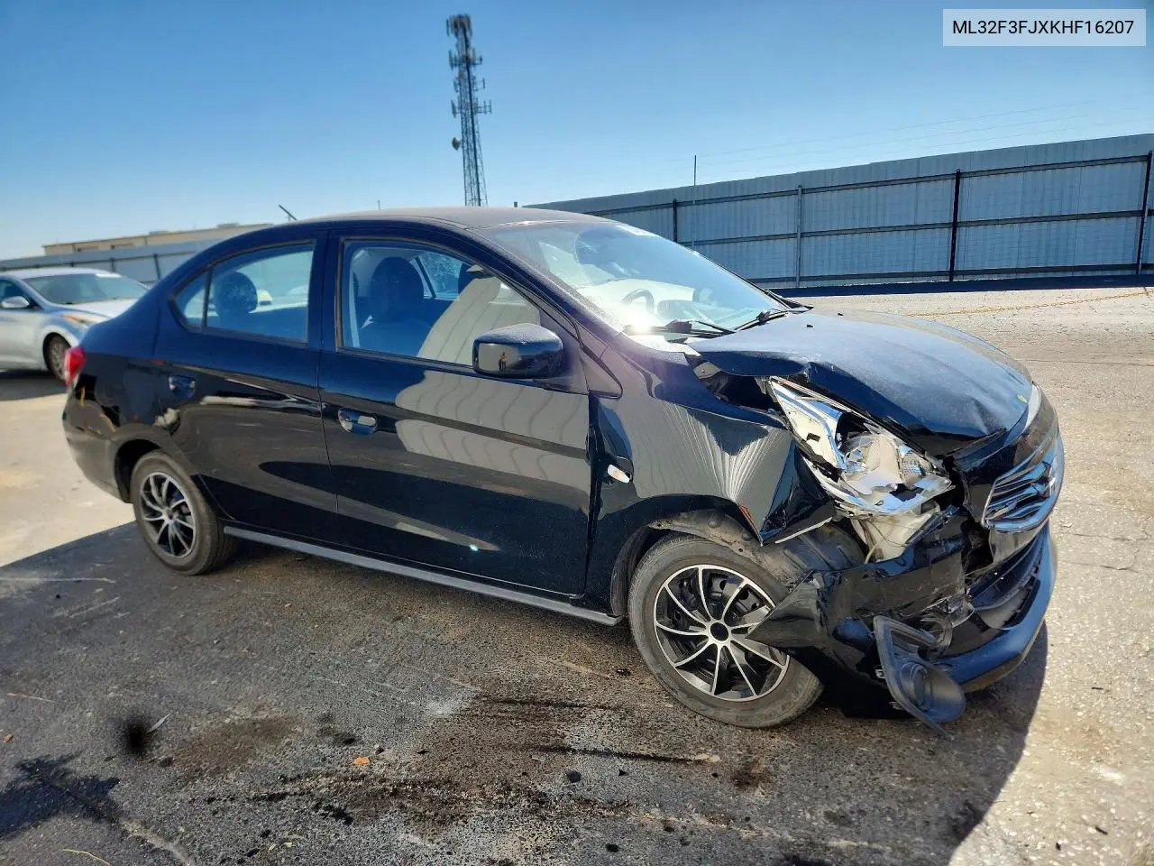2019 Mitsubishi Mirage G4 Es VIN: ML32F3FJXKHF16207 Lot: 60456826