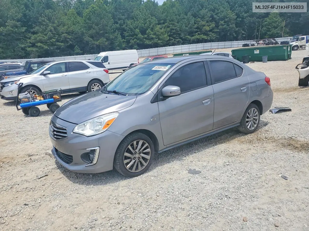 2019 Mitsubishi Mirage G4 Se VIN: ML32F4FJ1KHF15033 Lot: 60588726
