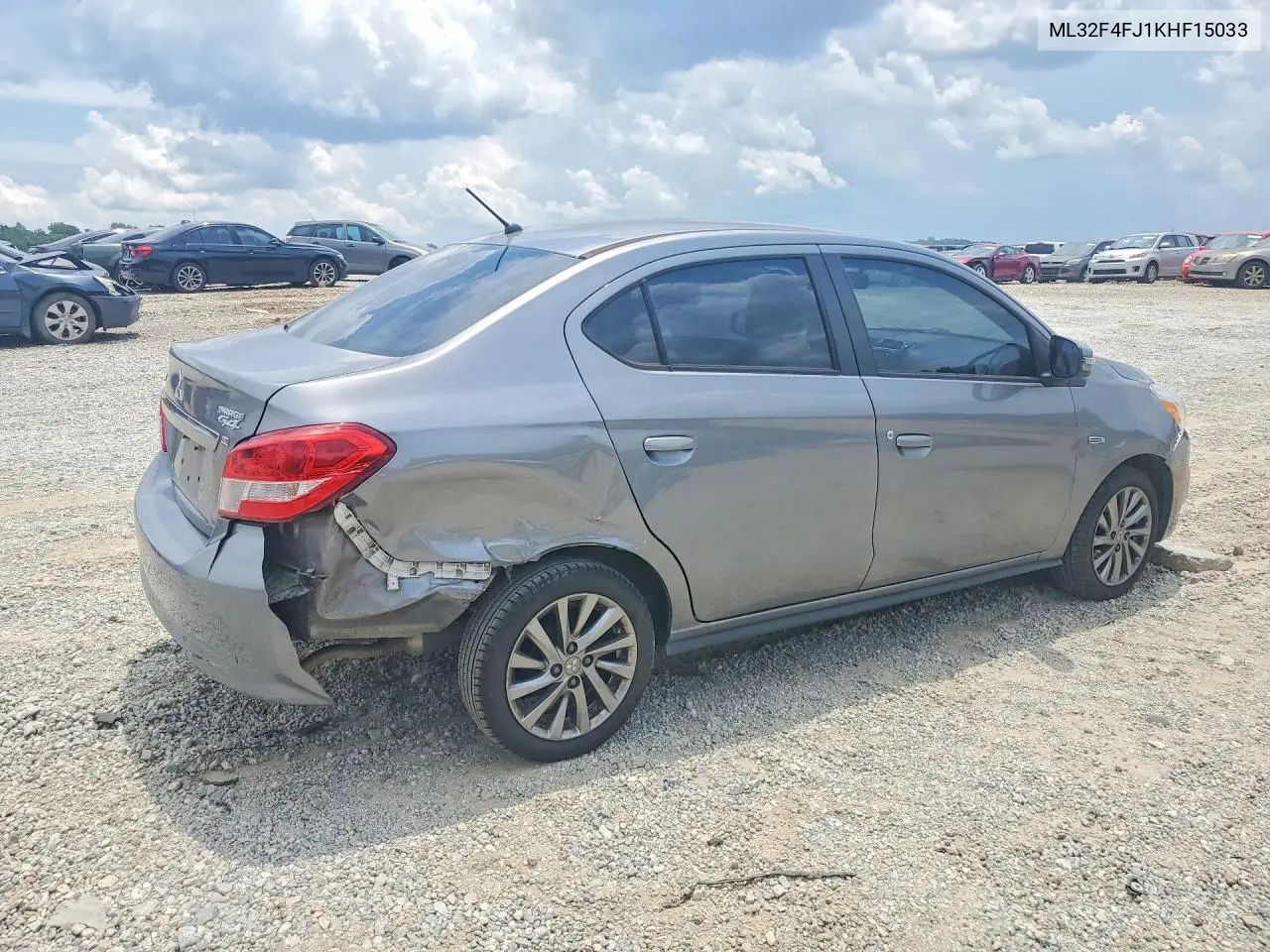 2019 Mitsubishi Mirage G4 Se VIN: ML32F4FJ1KHF15033 Lot: 60588726