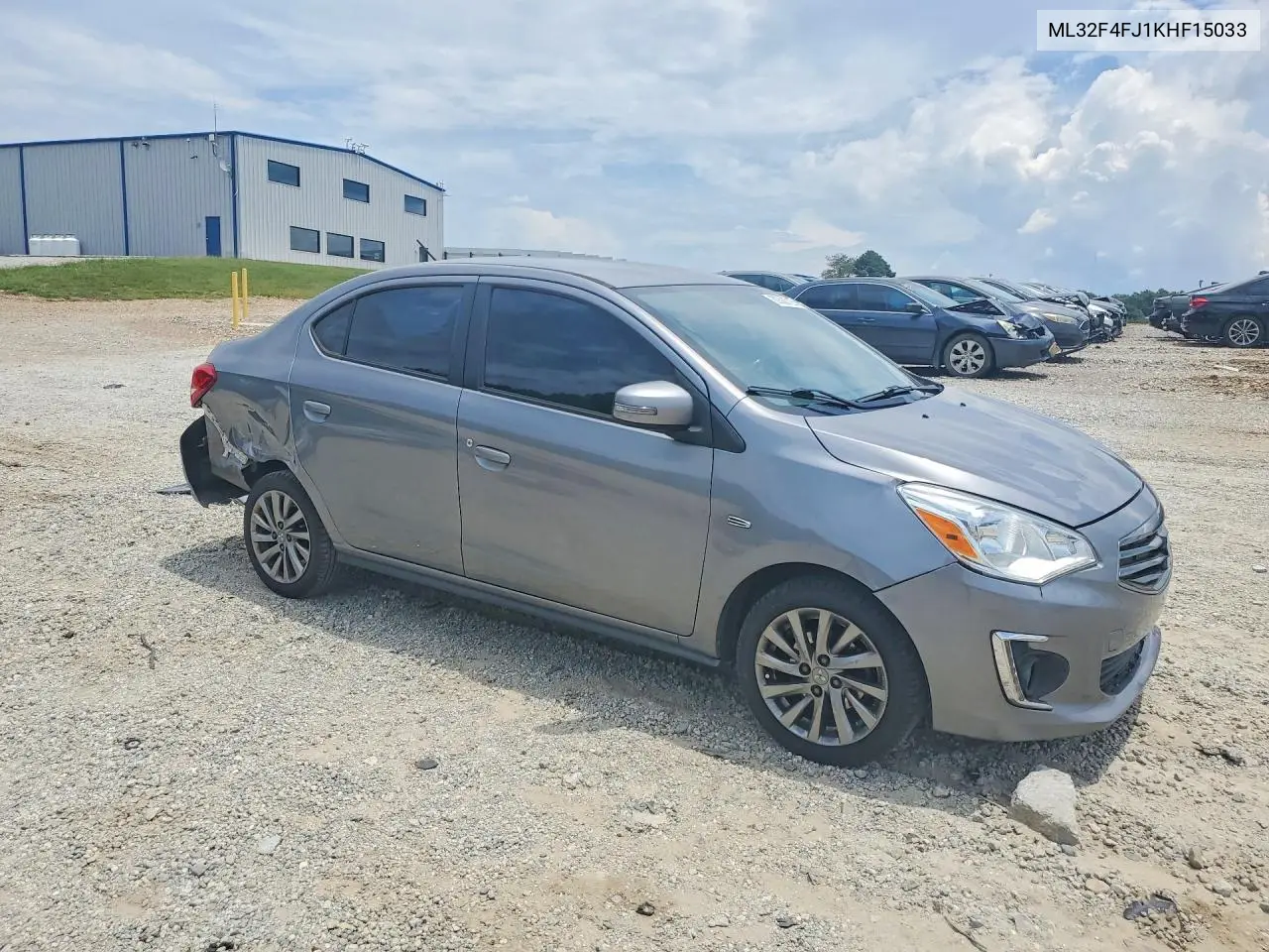 2019 Mitsubishi Mirage G4 Se VIN: ML32F4FJ1KHF15033 Lot: 60588726