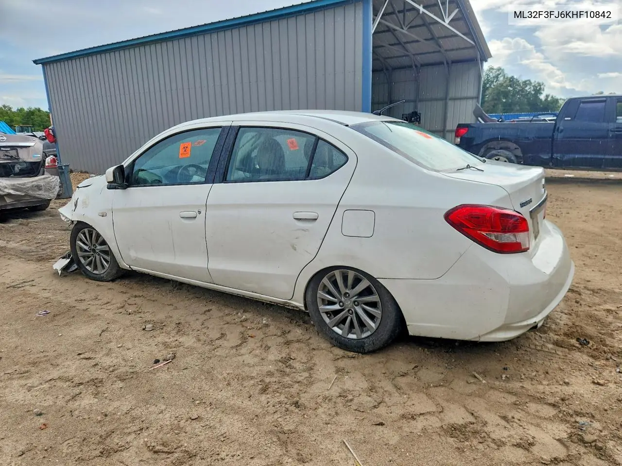 2019 Mitsubishi Mirage G4 Es VIN: ML32F3FJ6KHF10842 Lot: 60628536
