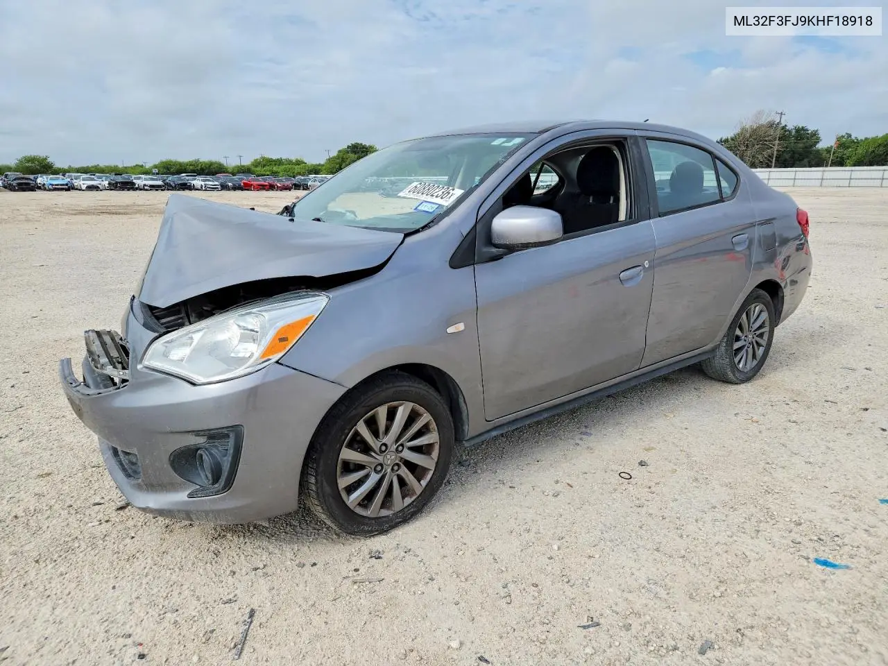 2019 Mitsubishi Mirage G4 Es VIN: ML32F3FJ9KHF18918 Lot: 60880236